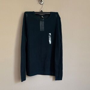 Uniqlo women lace crew neck sweater